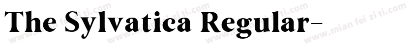 The Sylvatica Regular字体转换